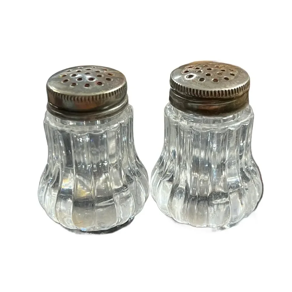 VTG Acrylic Small Salt Pepper Shakers Set of 2